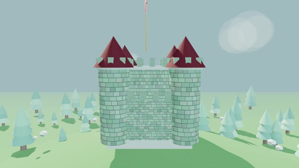 Castle generated by GPT-5.6 Luna xhigh
